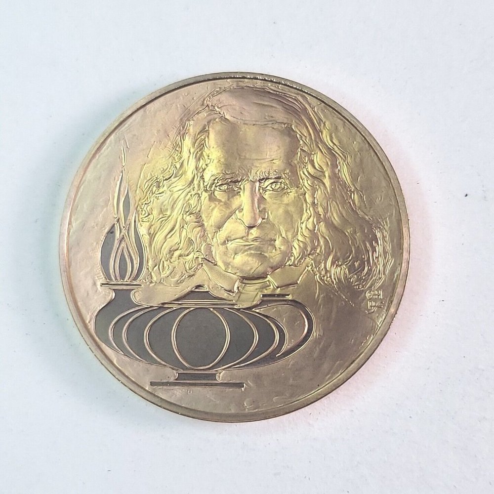 Leopold Zunz 1794-1886 Bronze Medal The Medalic History Of The Jewish People